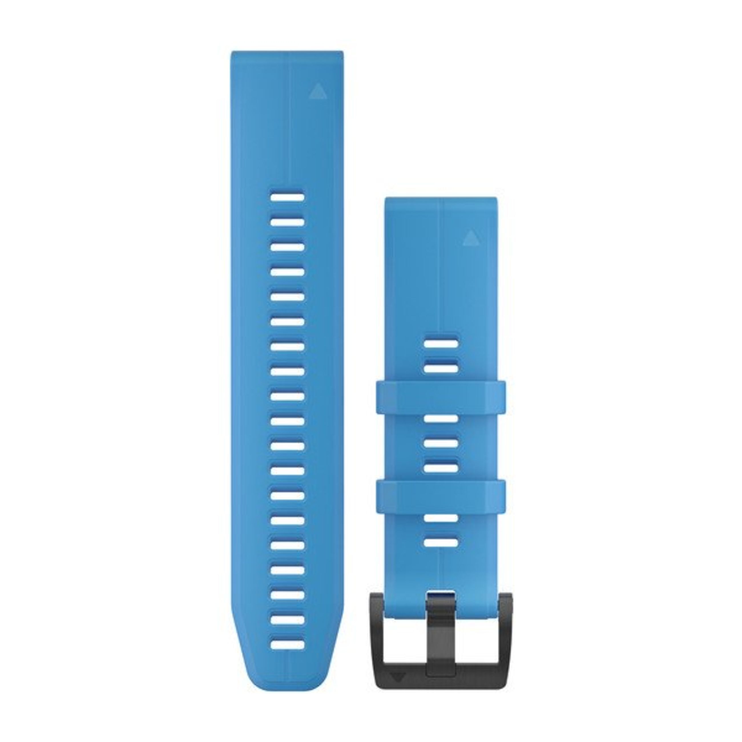 Quickfit 22 Watch Straps - Cyan Blue Silicone
