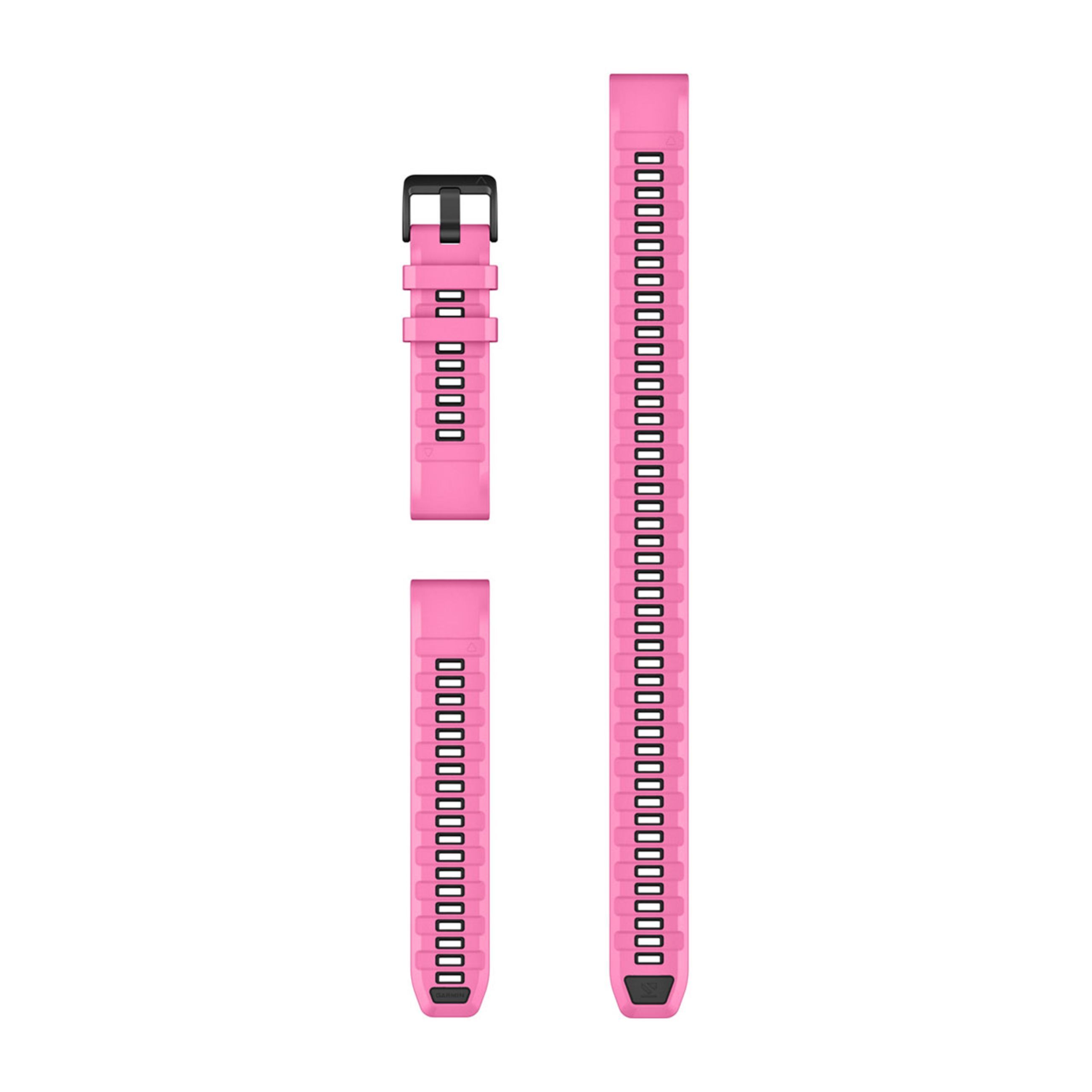 Quickfit 22 Watch Straps - Pink Aurora Silicone (3-Piece Dive Set)