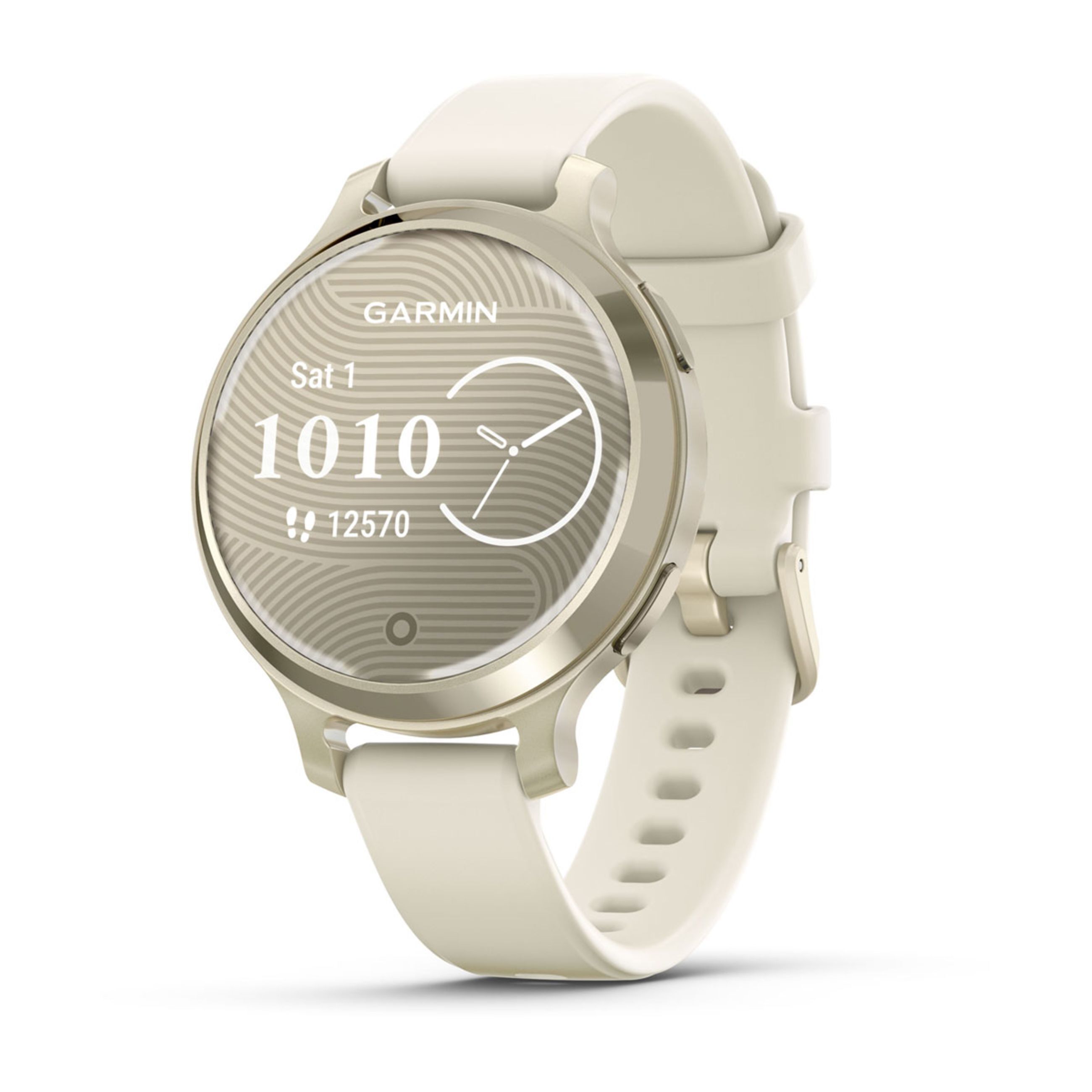 Lily 2 Active - Lunar Gold With Bone Silicone Band