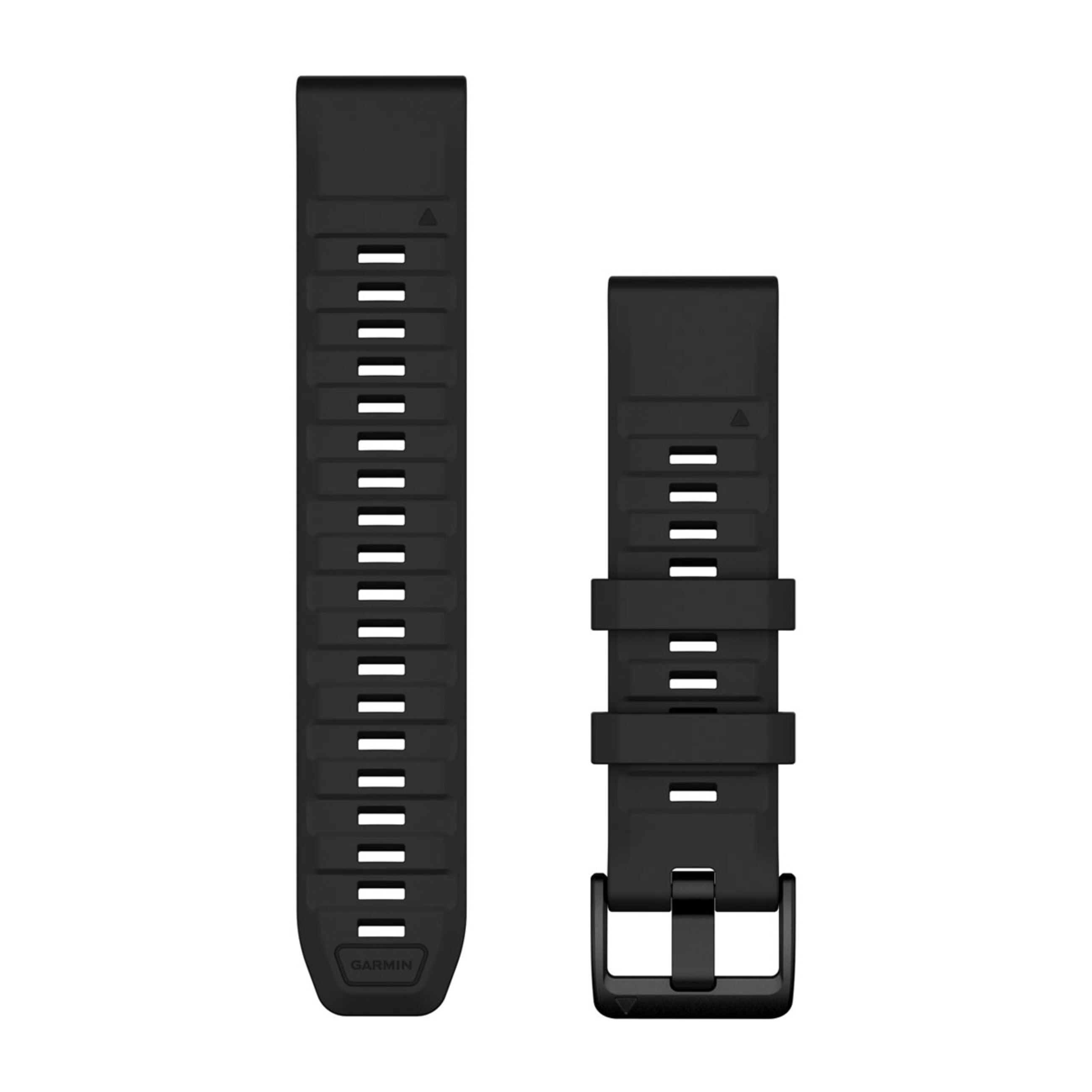 Quickfit 22 Watch Straps - Black Silicone