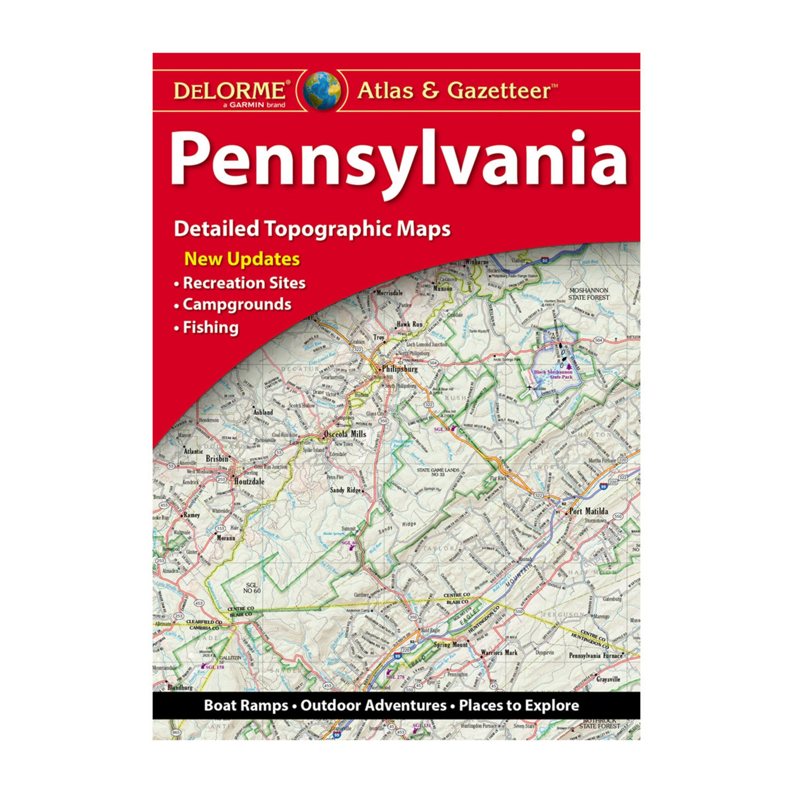 Delorme Atlas & Gazetteer Paper Maps - Pennsylvania