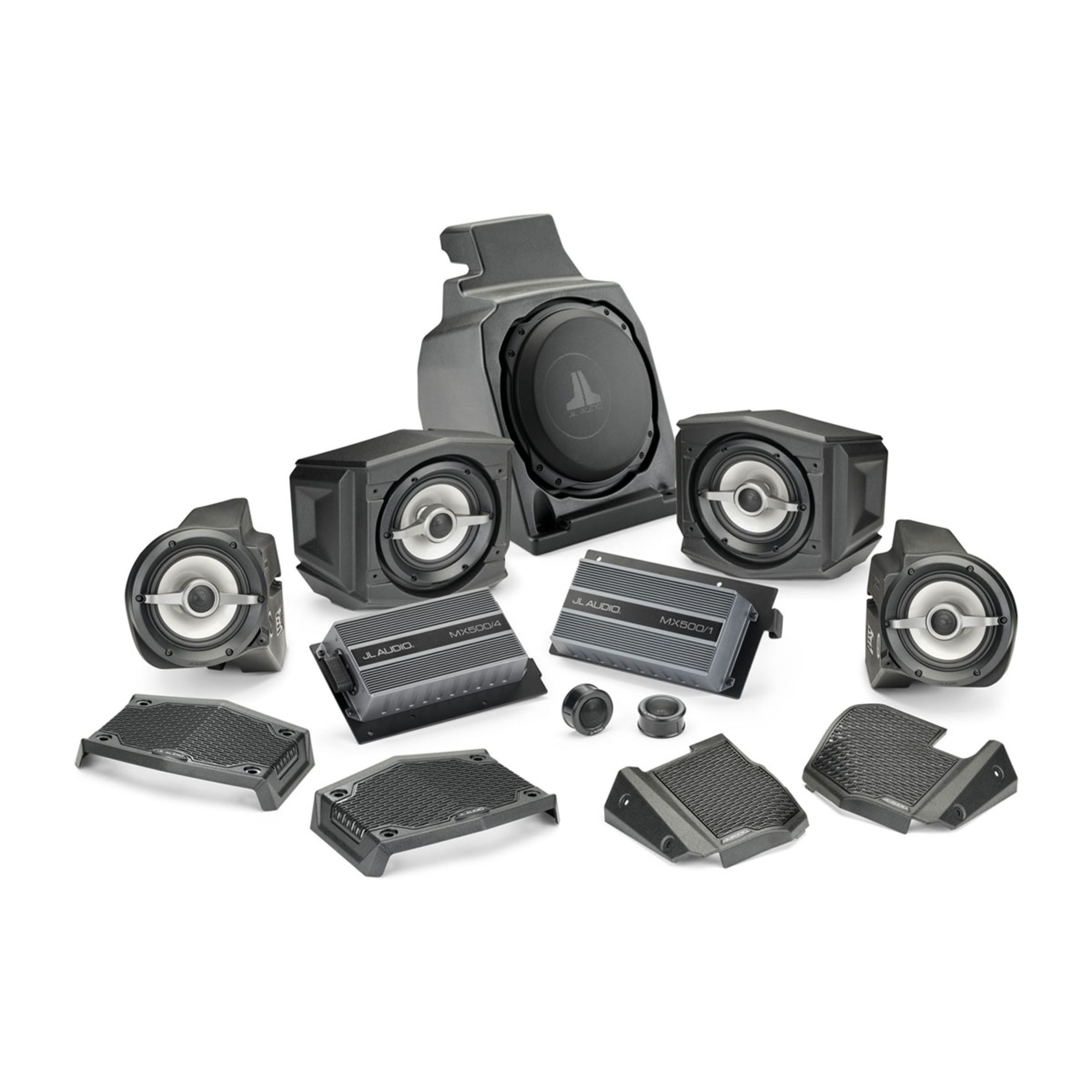 Jl Audio Slampak Audio System With Mm55 For Polaris Rzr - M6 Audio System For Select 2019–2024 Polaris Rzr Models With Ride Command
