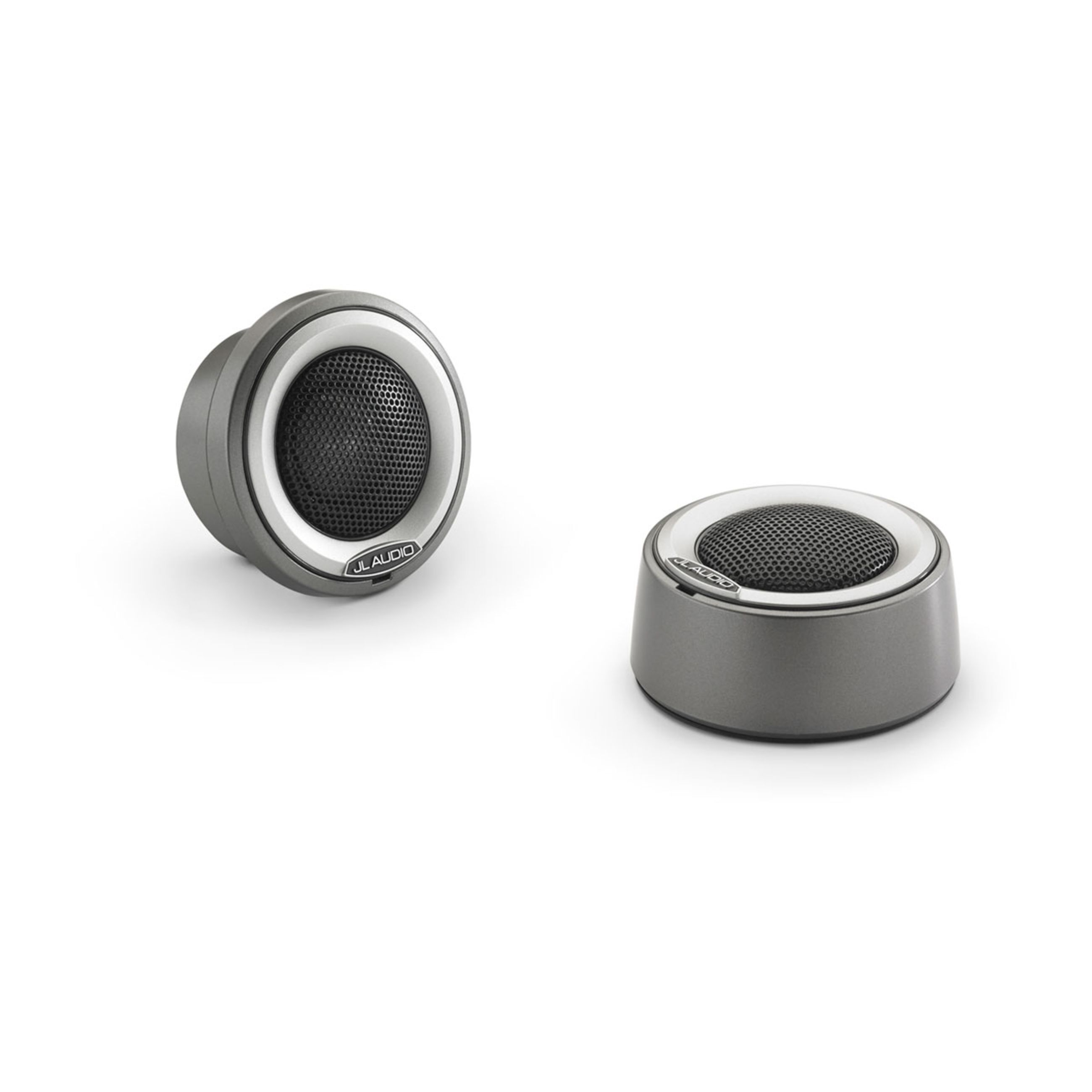 Jl Audio M6 Marine Speakers - 1" With Gray Mounting Cups And Titanium Trim Ring (M6-100Ct-C/S-Gmti)