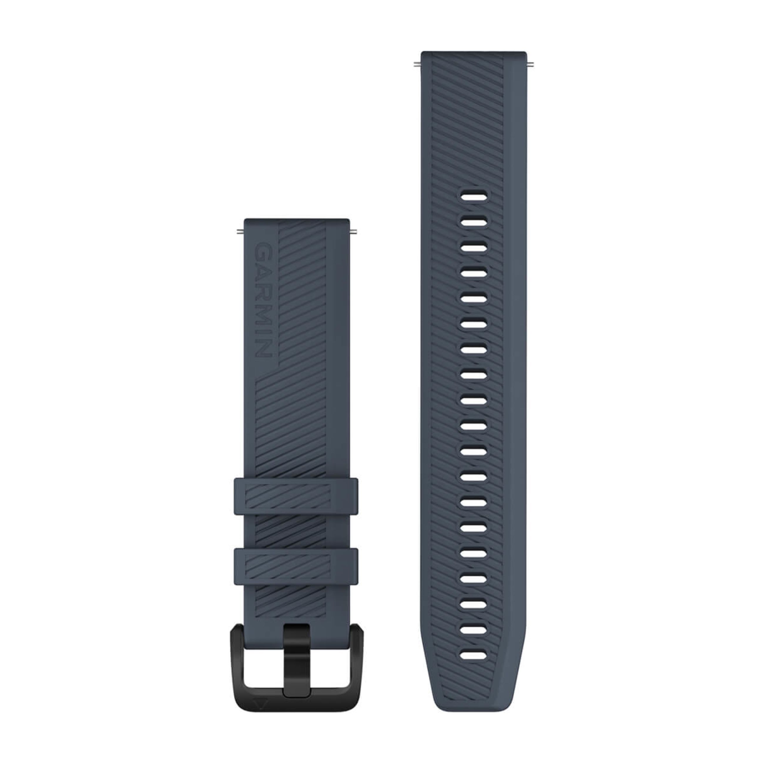 Quick Release Bands (20 Mm) - Granite Blue With Black Hardware
